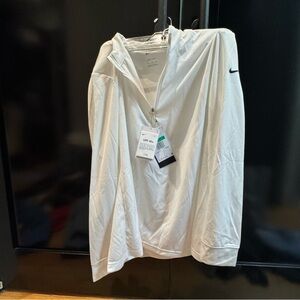 Nike White UPF 40+ Quarter-Zip Top